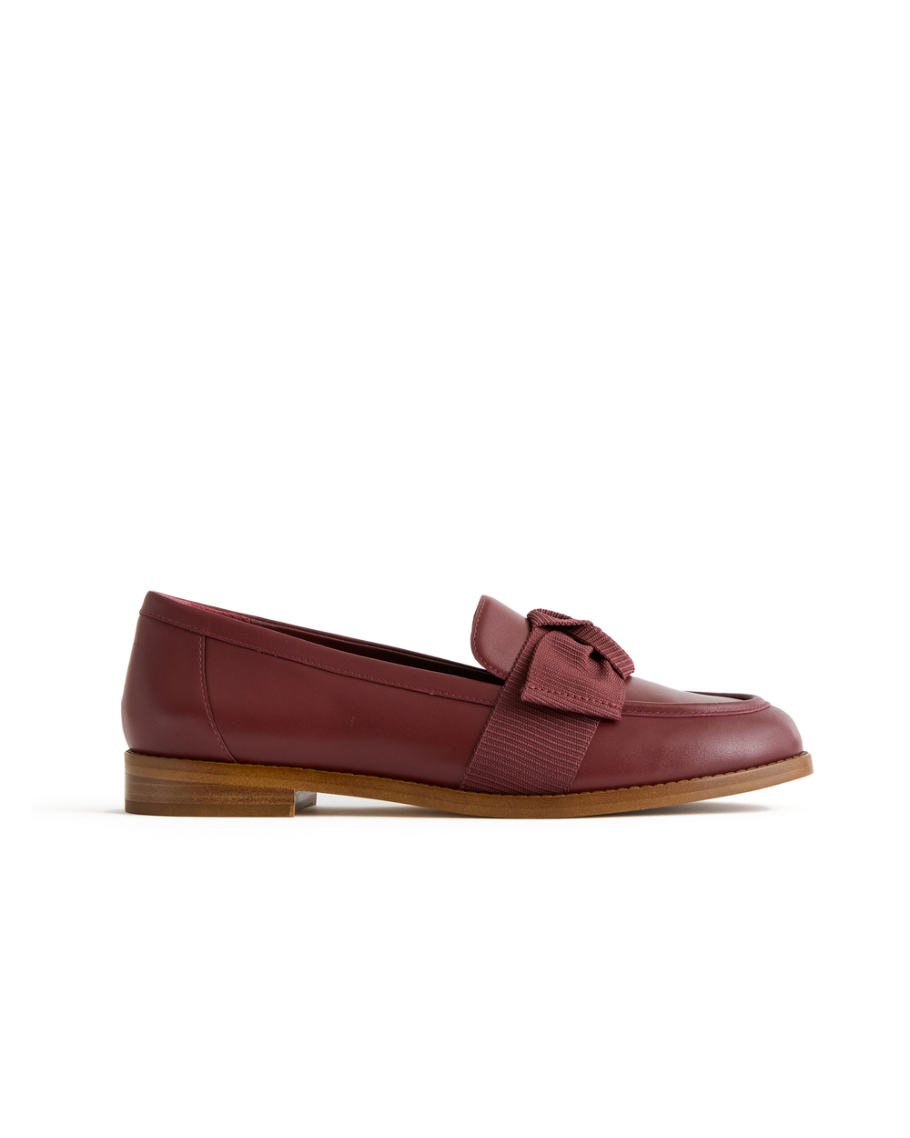 Italian Leather Bow Penny Loafer